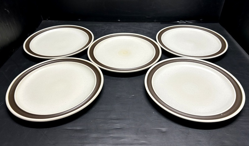 微美品 たち吉 Adam&Eve アダム&イヴ ミート皿 5客 デザイン/S.ダミアニ パスタ皿/中皿洋食器/年代物/ヴィンテージ_2