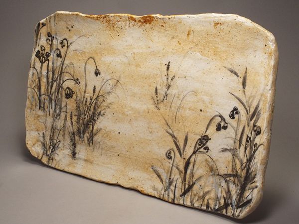新山光哉 皿 新品】新山 光哉作 角大皿 50cm 飾皿 平皿【公式通販】