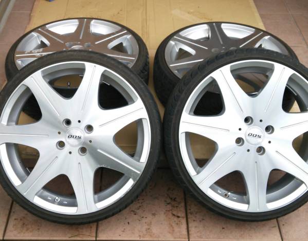 BADX D.O.S .リボルバー7000 5.5J+45 100 4H 165/35R17 バリ溝