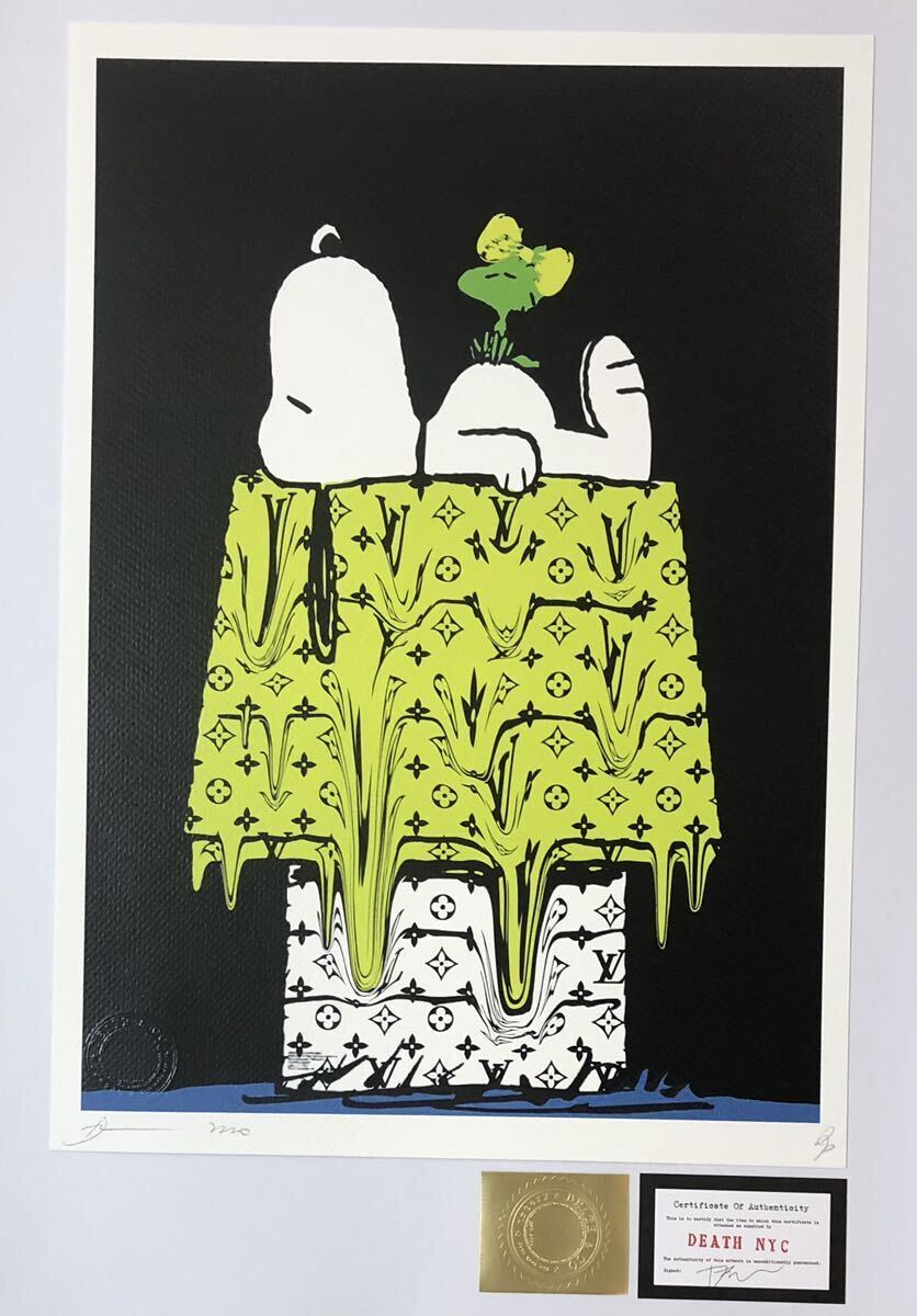 DEATH NYC アートポスター 世界限定100枚 スヌーピー SNOOPY PEANUTS