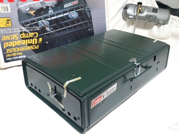 未使用パワーハウスunleadedツーバーナー414-700J/93年製Coleman