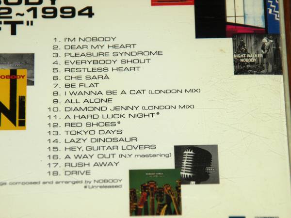 希少〉NOBODY『1982～1994 GIFT』18曲 ノーバディ ギフト