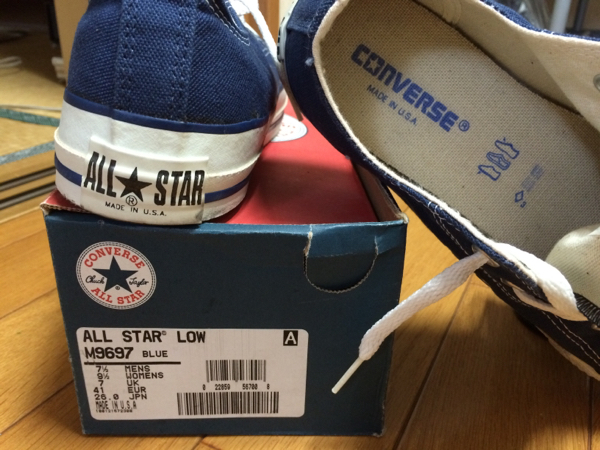 ☆CONVERSE ALL STAR中古品MADEINUSAデッドストック7.5☆