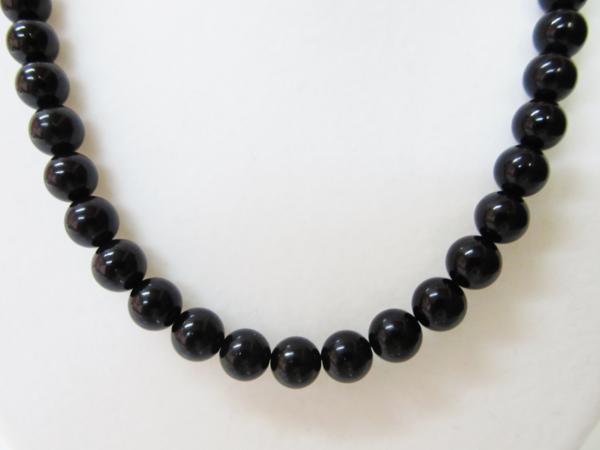 ◆美品！モーニングジュエリー(ジェット)ネックレス／イヤリング