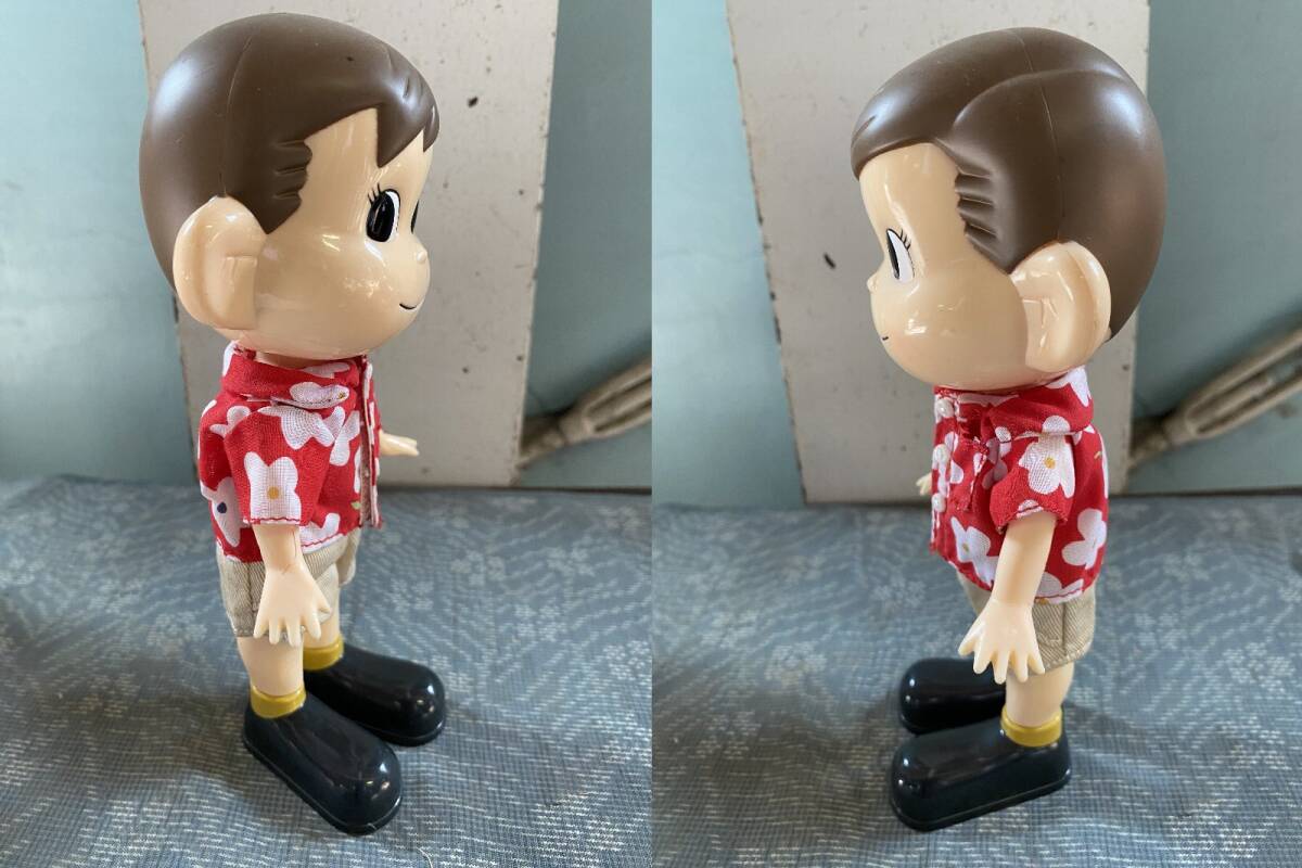 不二家 ペコちゃん ポコちゃん 2体 19.8cm 着せ替え人形▽フィギュア 