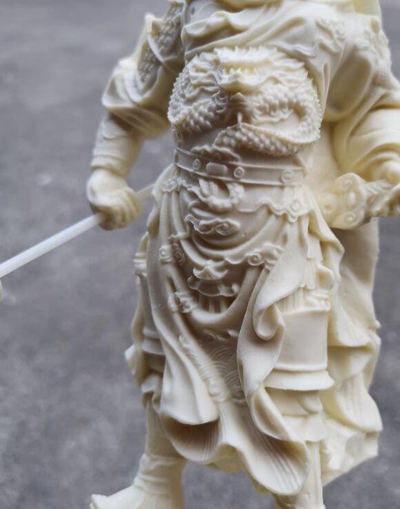 象牙の実関羽関二爺立刀置物 高さ20cm(仏像)｜売買されたオークション