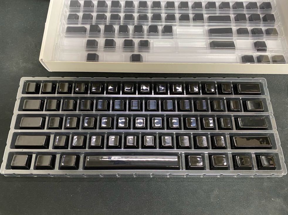 【使用僅か】CERAKEY V2 black keycaps キーキャップ　セラミック製　黒・無刻印_1