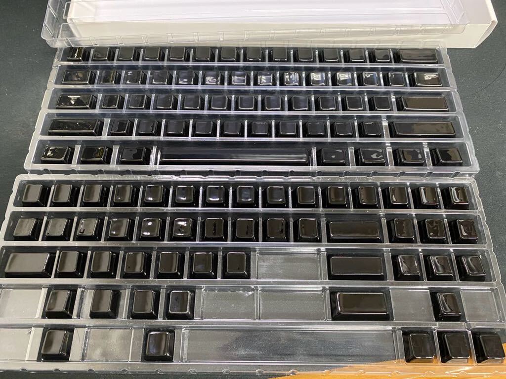 【使用僅か】CERAKEY V2 black keycaps キーキャップ　セラミック製　黒・無刻印_5