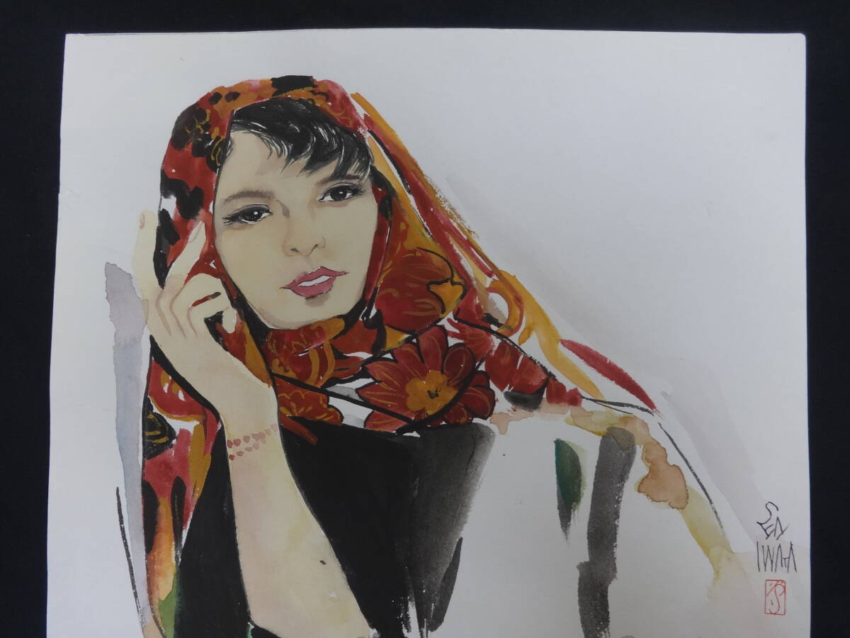 岩田専太郎 絵画 美人画 女性画 水彩画 アート 岩田専太郎 絵画 美人画