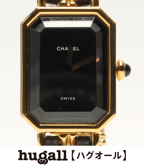 シャネル プルミエール M クォーツ ブラック文字盤 腕時計