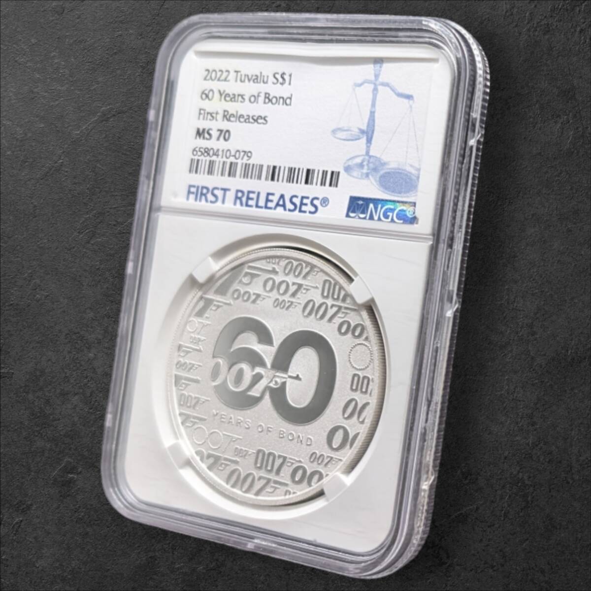 1円出品!☆007 ジェームズ ボンド 60周年記念☆2022年 ツバル NGC MS70