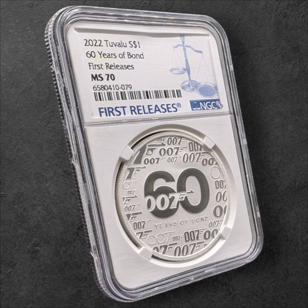 1円出品!☆007 ジェームズ ボンド 60周年記念☆2022年 ツバル NGC MS70