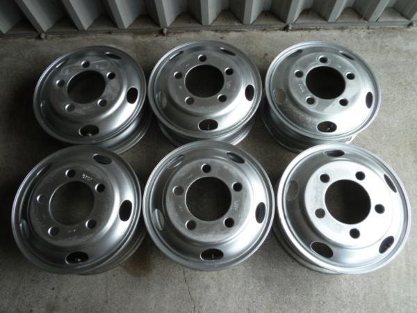 エルフ等 16x5.5J 116.5-8TC　中古６本セット