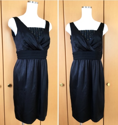 ☆美品☆ EPOCA エポカ　黒カシュクールワンピース 38　日本製