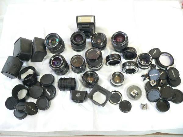 ニッコールレンズ　ジャンク５本セット ジャンクレンズとアクセサリー数点です アウトレット ショップ 通販