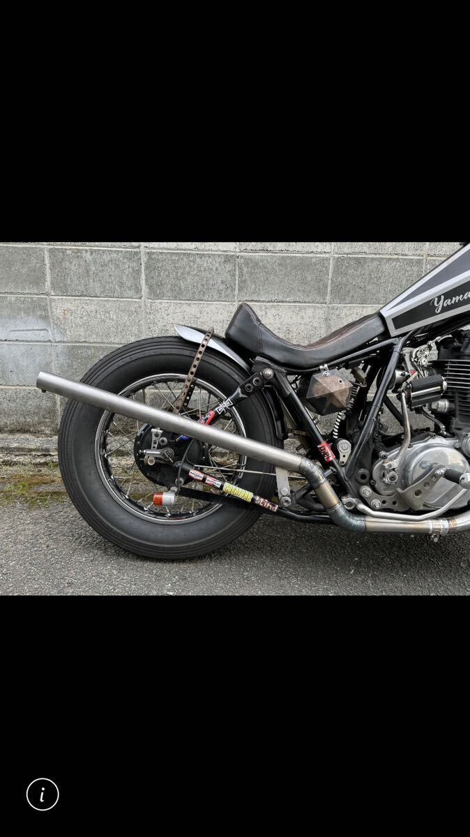 sr400 純正エキパイ ステンレス マフラー カフェ ボバー チョッパー 16