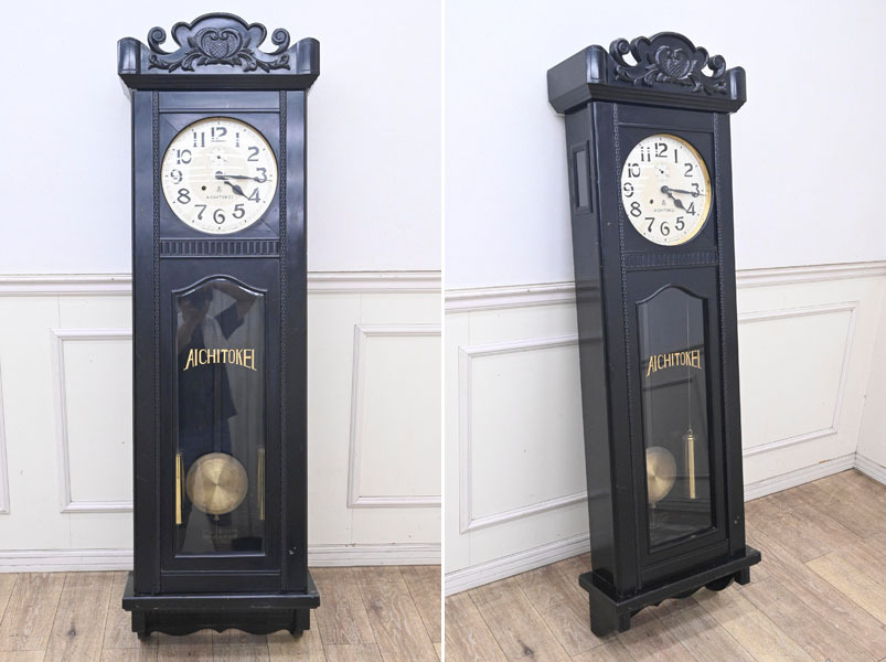 HU28 希少 錘式 大型 特大 アンティーク 昭和レトロ 愛知時計 アイチ