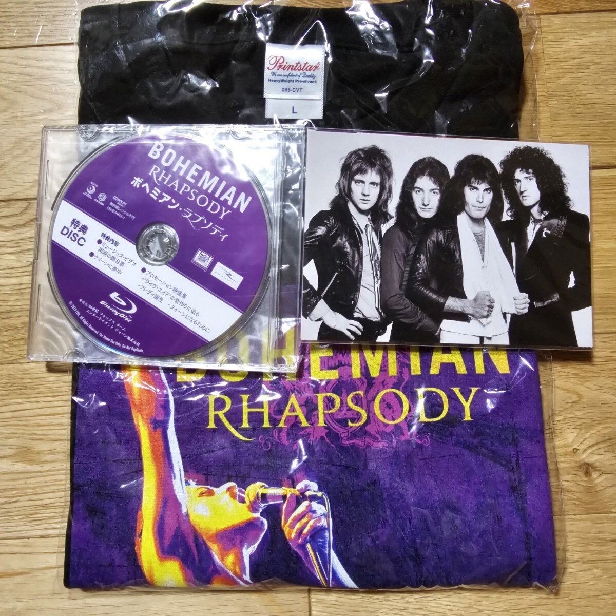 ボヘミアン・ラプソディ Tシャツ サイズ L size L 特典ブルーレイソフト ポストカード_1