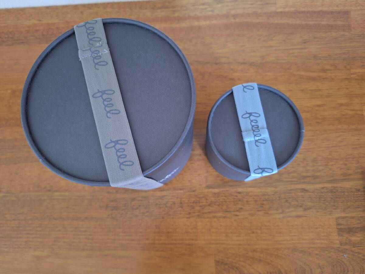 【新品】　育てるタオル feel　フェイスタオル(モス) & プチフェイスタオル(フォーグブルー) 2枚セット_3