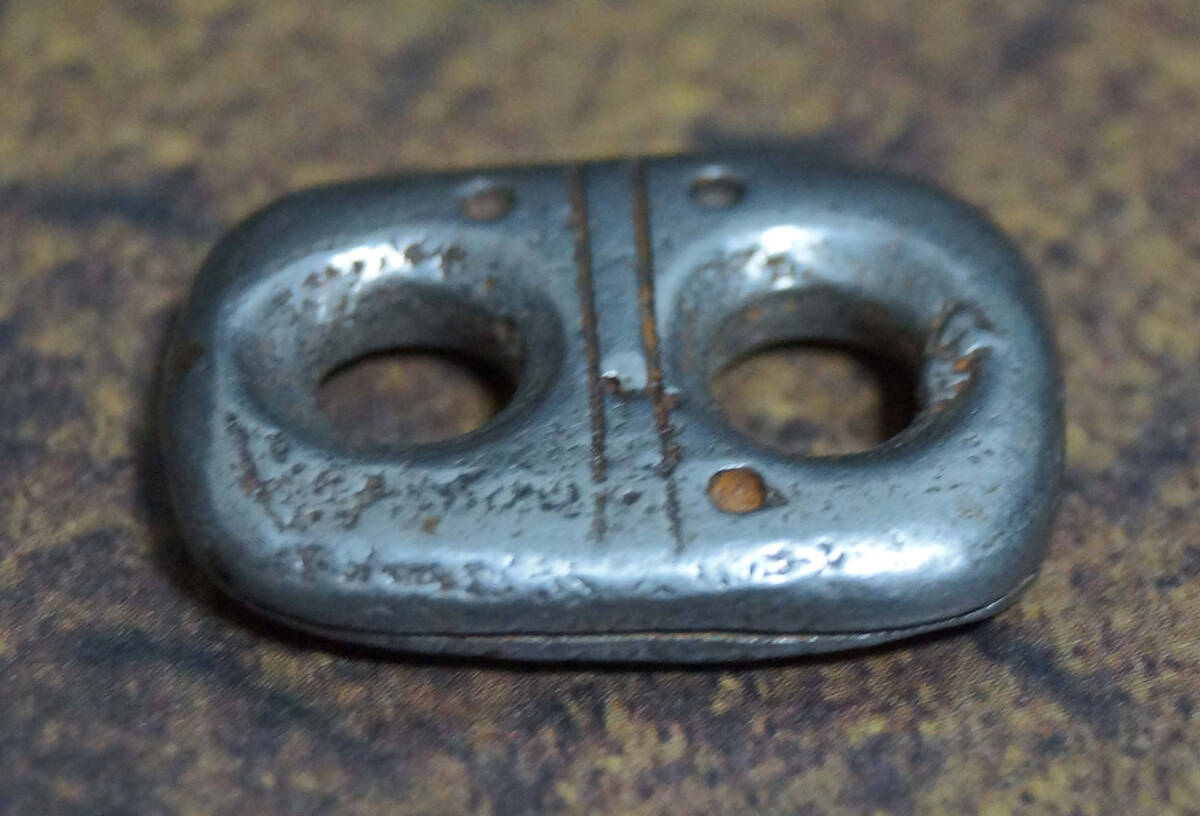 寂】オールドチベット仏教トクチャ 天鉄製 八文字環 スペーサー飾り