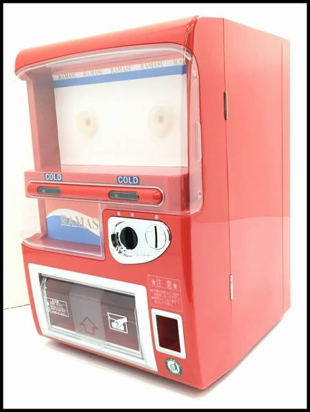 □MASAO ミニ自動販売機型保冷庫 MSO-016 レッド 中古品□ 生活家電
