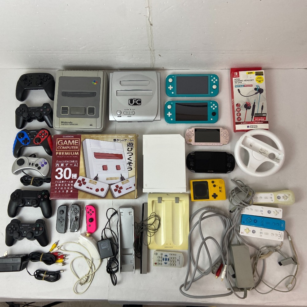 04wy3980△☆1円～ ジャンク ゲーム機 大量まとめ [スーパーファミコン