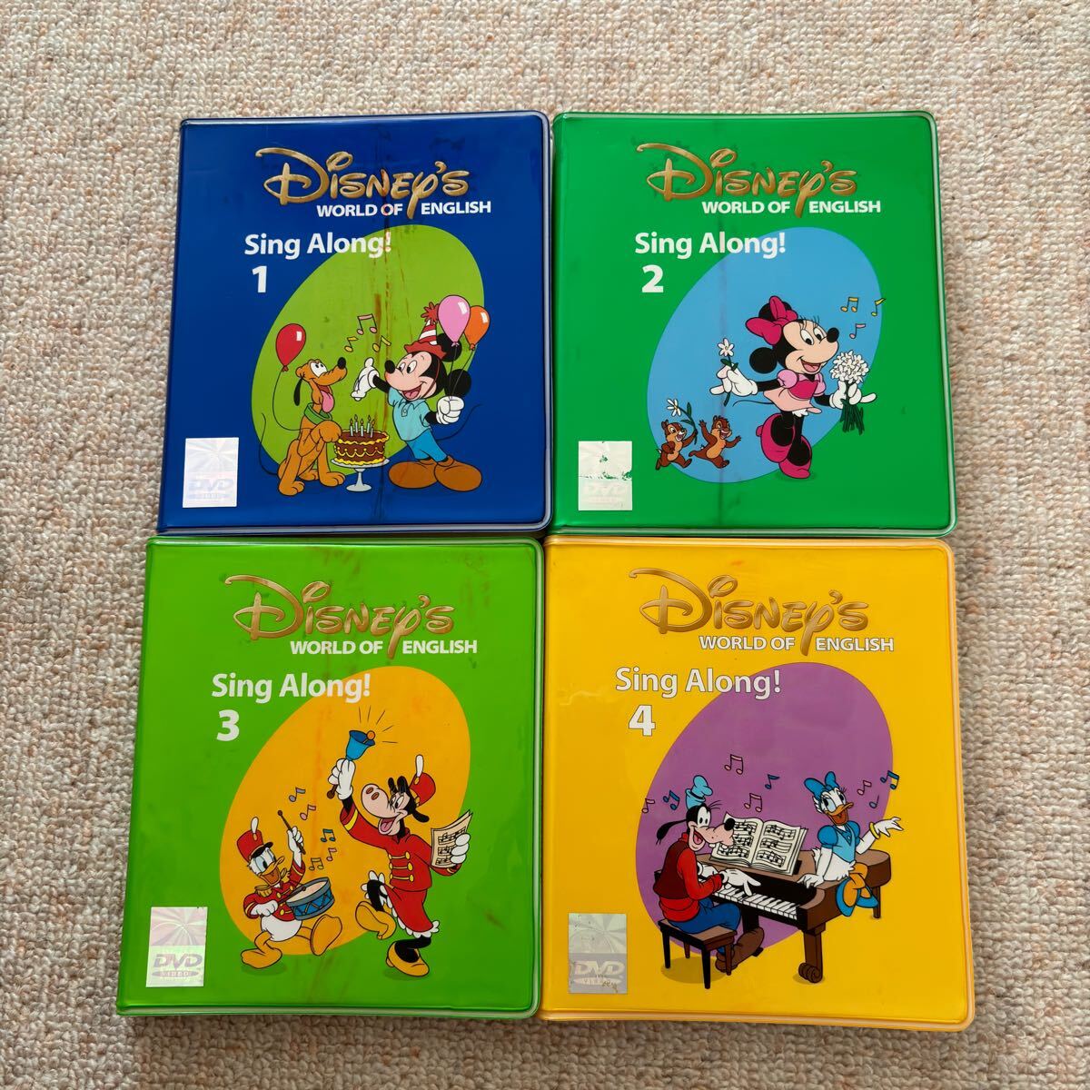 シングアロング ディズニー英語システム DWE DVD CD 絵本 4枚.CD 8枚 