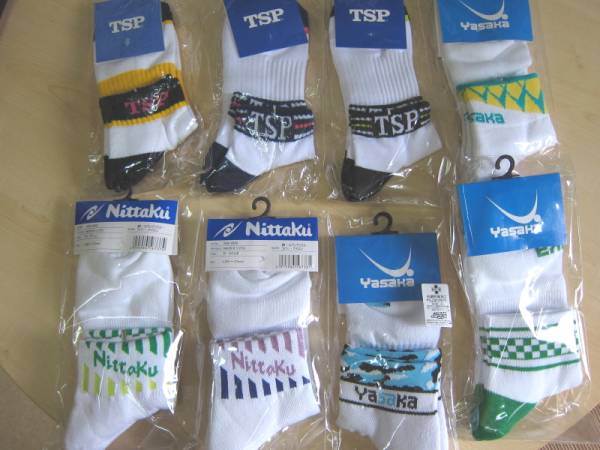 卓球 ソックス 即決 8足セット 男性用L 新品未使用品