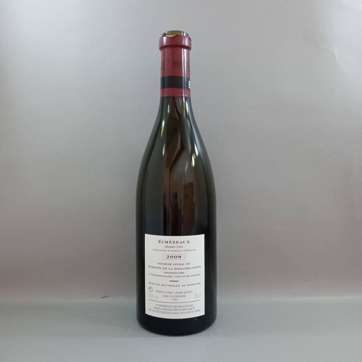 DRC グラン・エシェゾー 2004年 空瓶 ◇DRC グランエシェゾー ECHEZEAUX ロマネ コンティ 2008 空ボトル 空