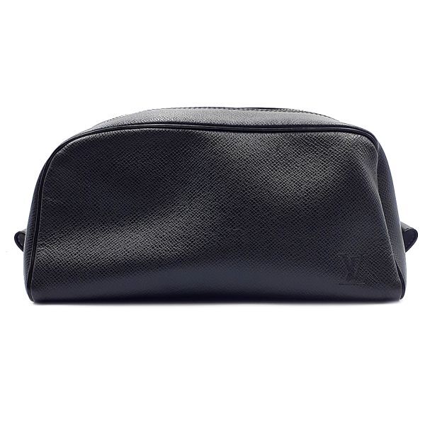 ◆外観美品◆ ルイヴィトン LOUIS VUITTON セカンドバッグ ポーチ 鞄 トゥルーストワレットPM タイガ レザー S金具 黒系 01-24102004-A
