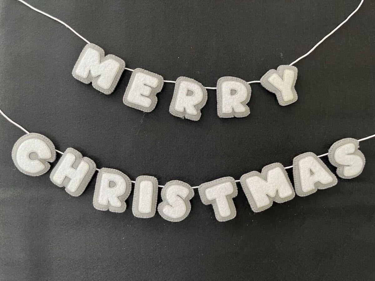 ハンドメイド★フェルト★リース★壁飾り★タペストリー★クリスマスリース★サンタクロース★トナカイ★プレゼント_4