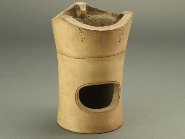 流】煎茶道具 唐物白泥涼炉 時代物 IK441 煎茶道具 白泥涼
