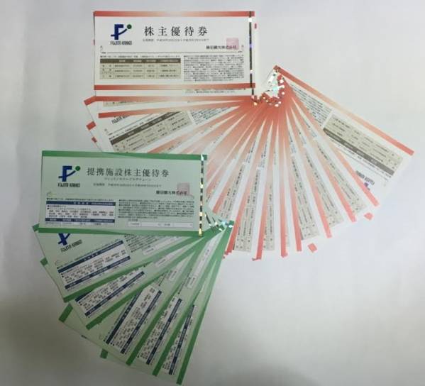 最新　藤田観光株主優待券20枚＋提携施設優待券6枚（送料込）