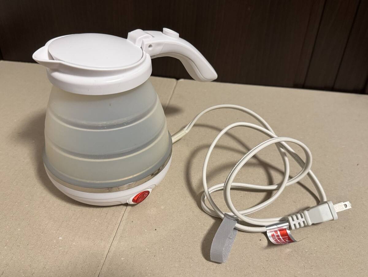 ■折りたためるトラベルケトル ミヨシ miyoshi MBE-TK02/WH ホワイト■_2