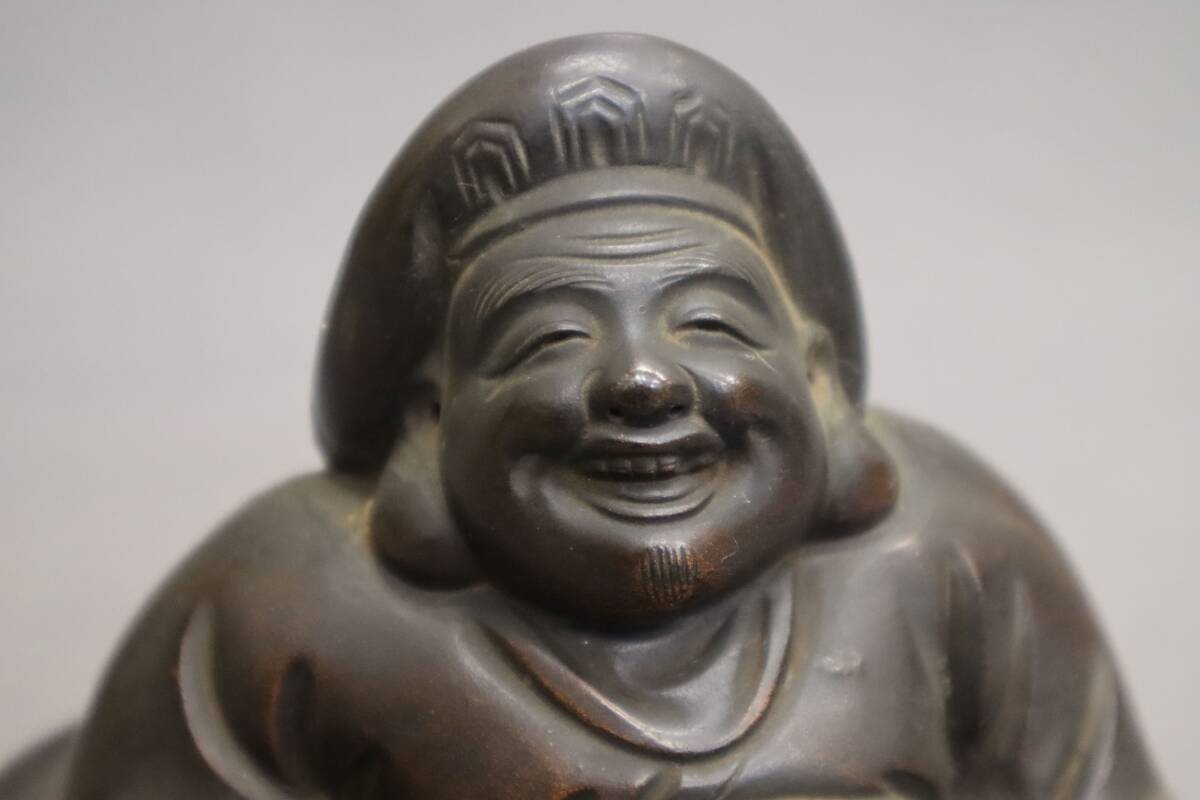 ☆当時物 明治 大正 備前焼 甲子 大黒天 大黒様 七福神 置物 骨董
