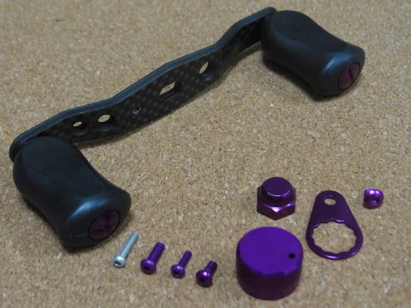 IXA オフセットカーボンハンドル 90mm Abu、ダイワ用 他セット