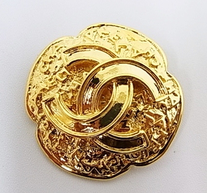 a282 CHANEL シャネル ココマーク ゴールド ブローチ 美品