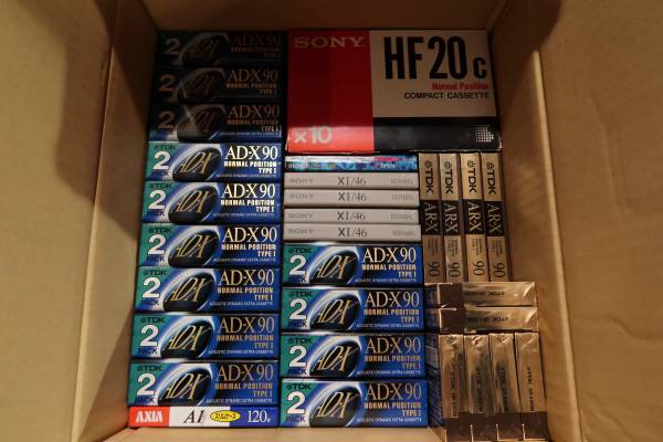 カセットテープ 未開封56本 開封済み23本 録音済みカセットテープ2本
