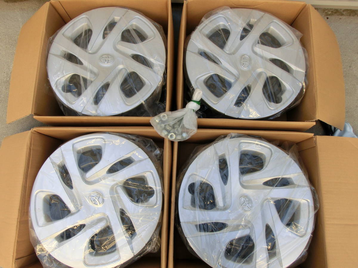 トヨタ MXPK10 MXPK11 アクア 純正 15インチ スチール ホイール センターキャップ４本セット　 PCD100 ヴィッツ など スタッドレス用に！_4