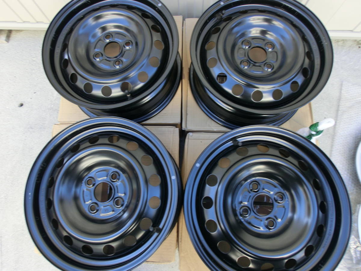 トヨタ MXPK10 MXPK11 アクア 純正 15インチ スチール ホイール センターキャップ４本セット　 PCD100 ヴィッツ など スタッドレス用に！_5