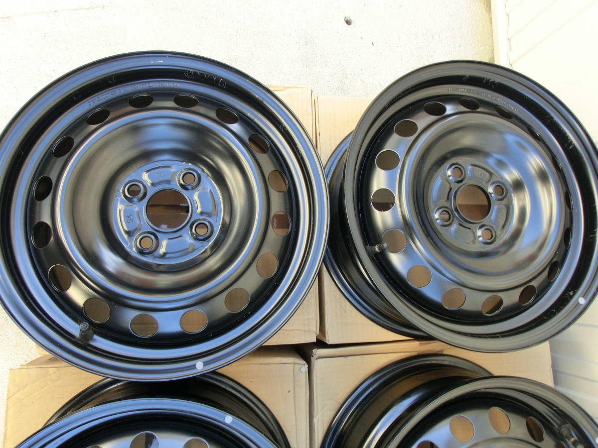 トヨタ MXPK10 MXPK11 アクア 純正 15インチ スチール ホイール センターキャップ４本セット　 PCD100 ヴィッツ など スタッドレス用に！_7