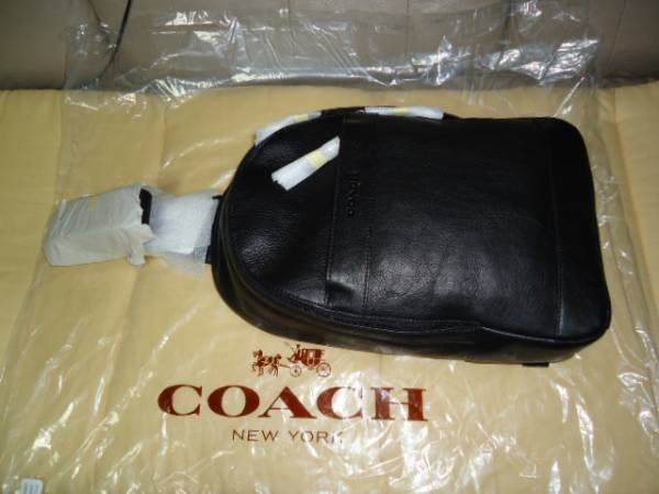 COACHコーチ】キャンパスパック(ボディバッグ)ブラック新品