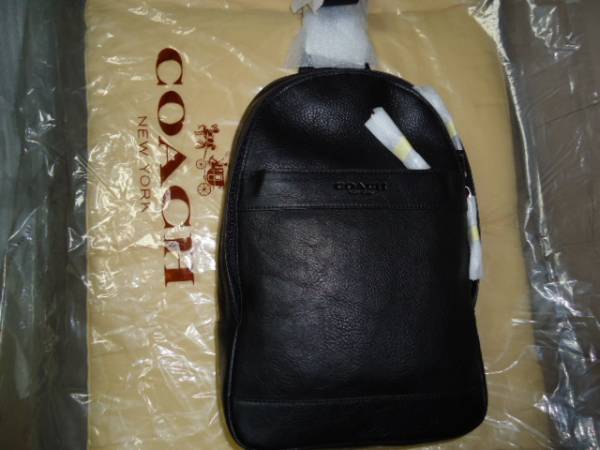 COACHコーチ】キャンパスパック(ボディバッグ)ブラック新品