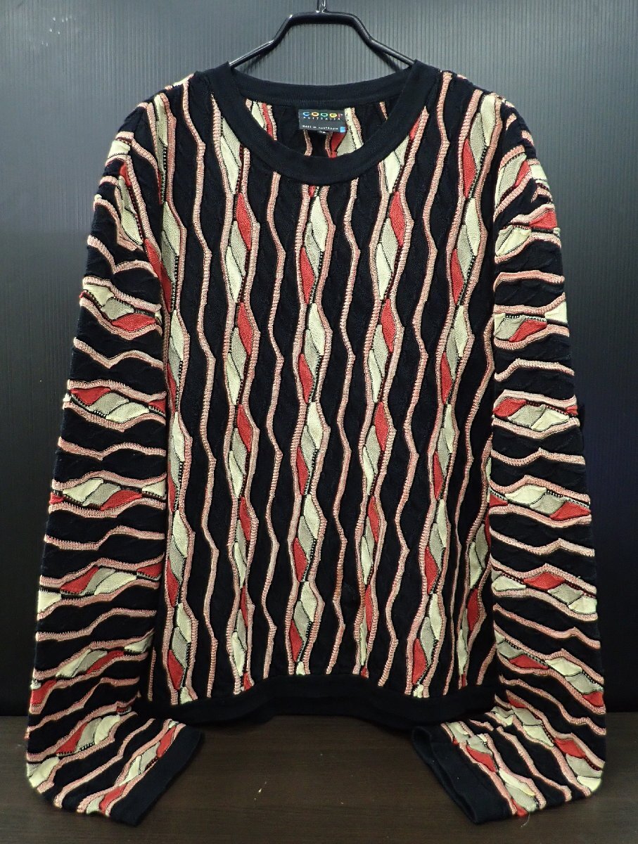 ◎ 古着 Coogi ニット 90s セーター 2X 立体編み オーストラリア柄