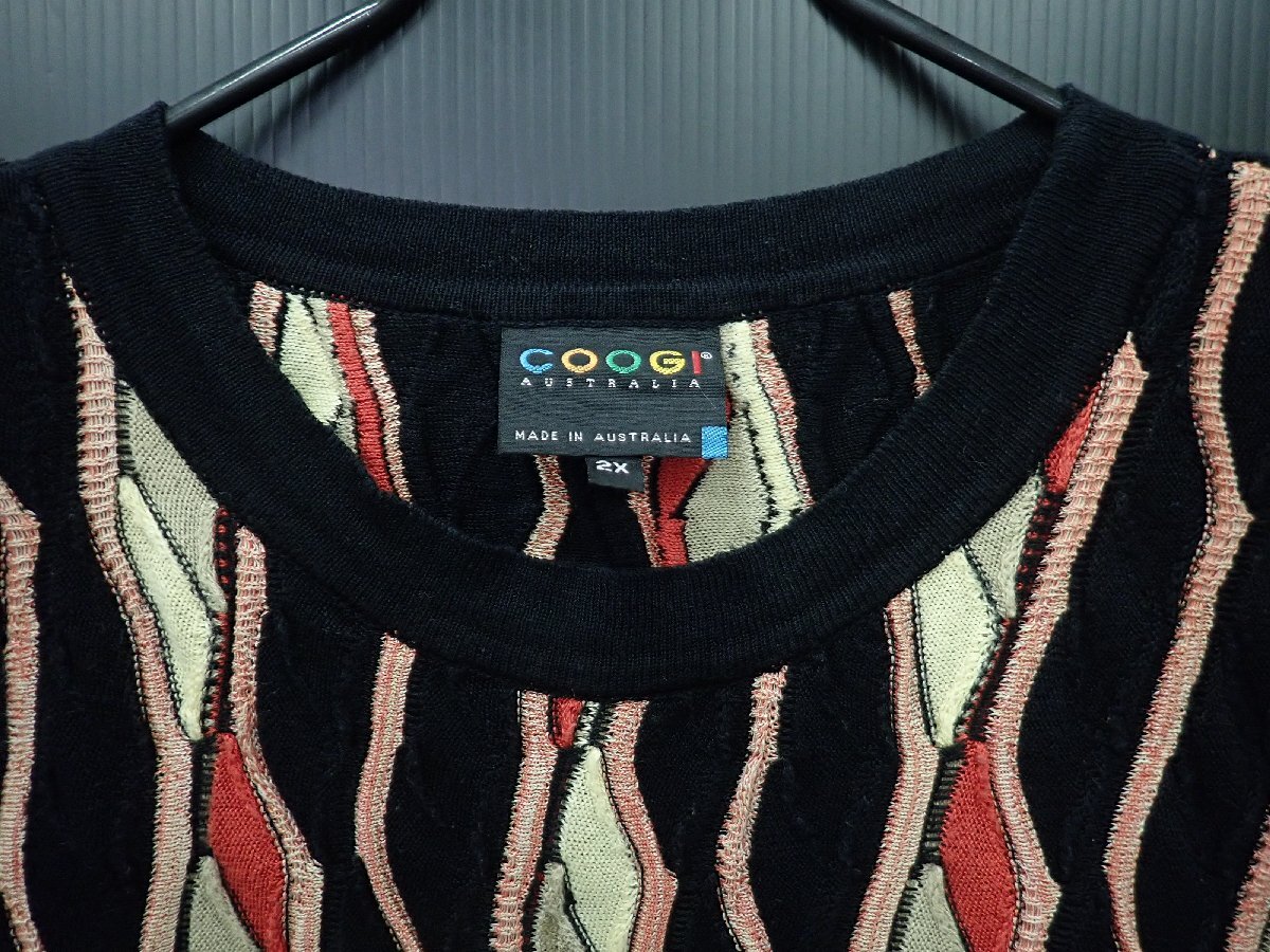 ◎ 古着 Coogi ニット 90s セーター 2X 立体編み オーストラリア柄