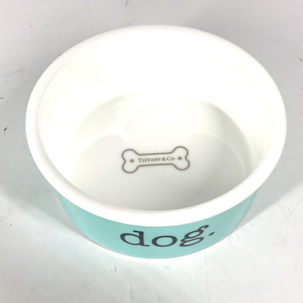 未使用 TIFFANY&Co. ティファニー ドッグ ボウル ボーンチャイナ dog