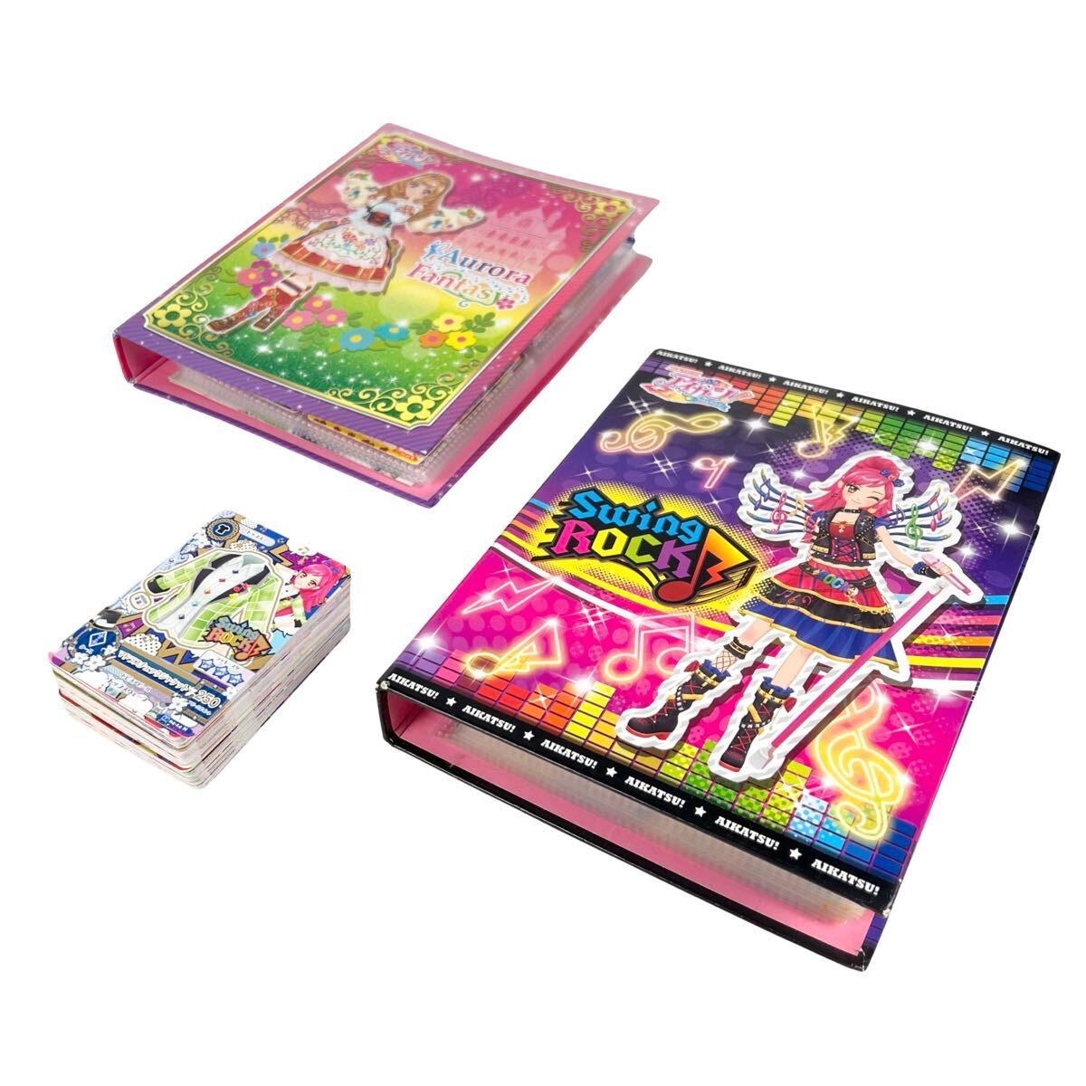 アイカツカード約290枚＋おまけバインダーセット　大量 1円〜 アイカツ カード まとめて セット 大量 バインダー ファイル