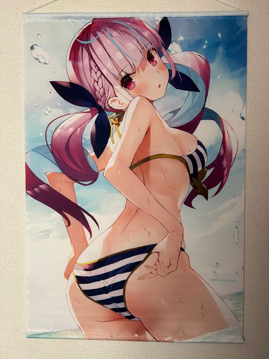 湊あくあ B2タペストリー C96 サマータペストリー がおう まかろん大帝