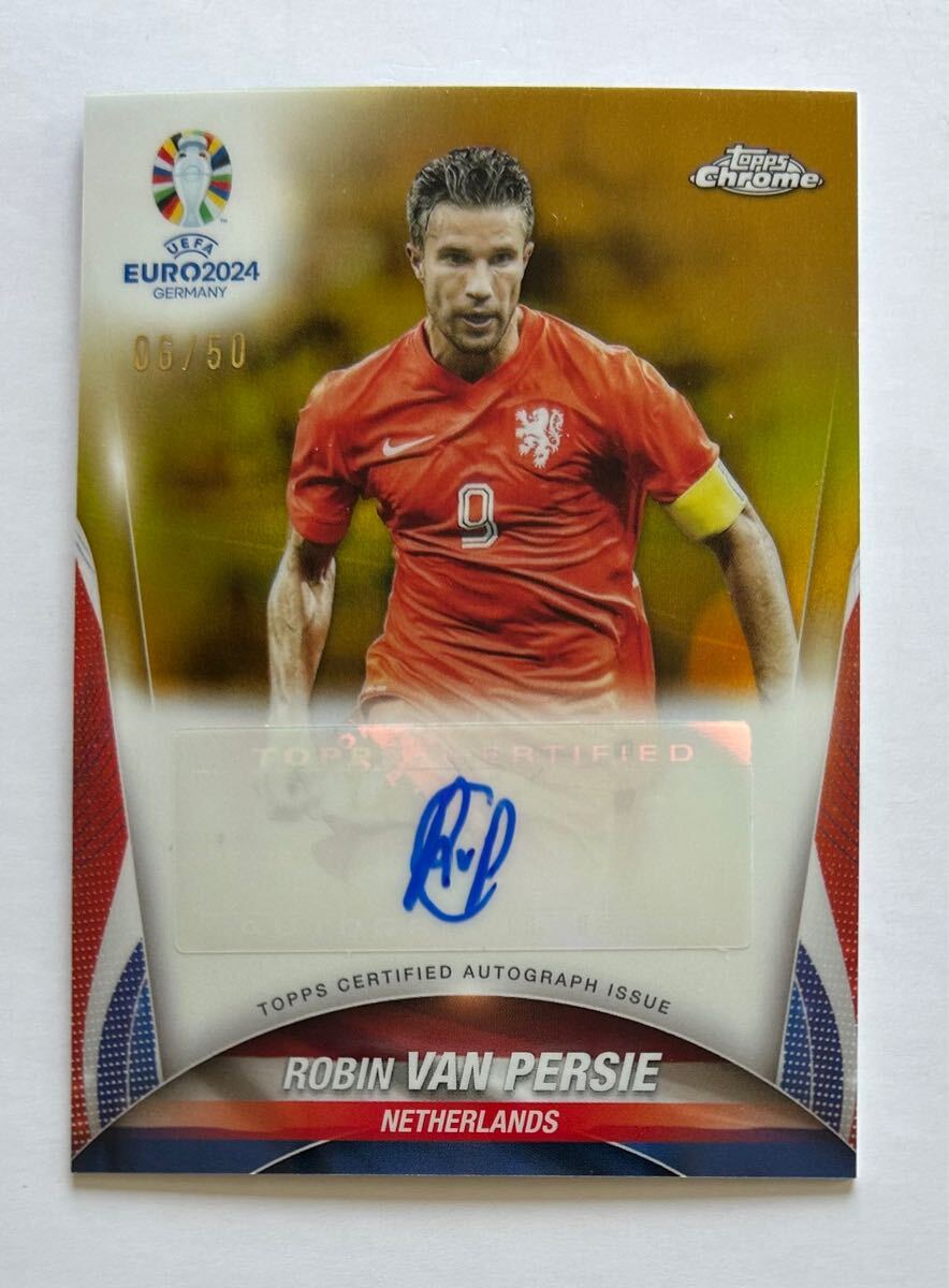 2024 Topps Chrome Soccer Robin van Persie Netherlands Auto 50枚