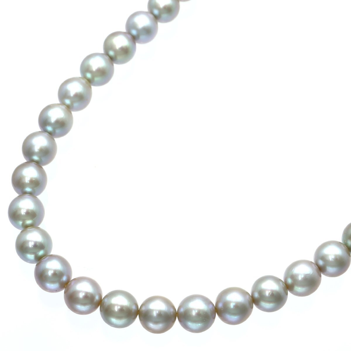 大珠✨9.0-9.5mm あこや真珠 ブルーグレー パールネックレス 41cm